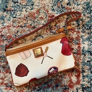Dooney and Bourke MLB Phillies wristlet